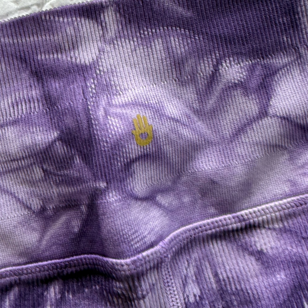 Spiritual Gangster Purple Tie-Dye Leggings - Picture 3 of 4